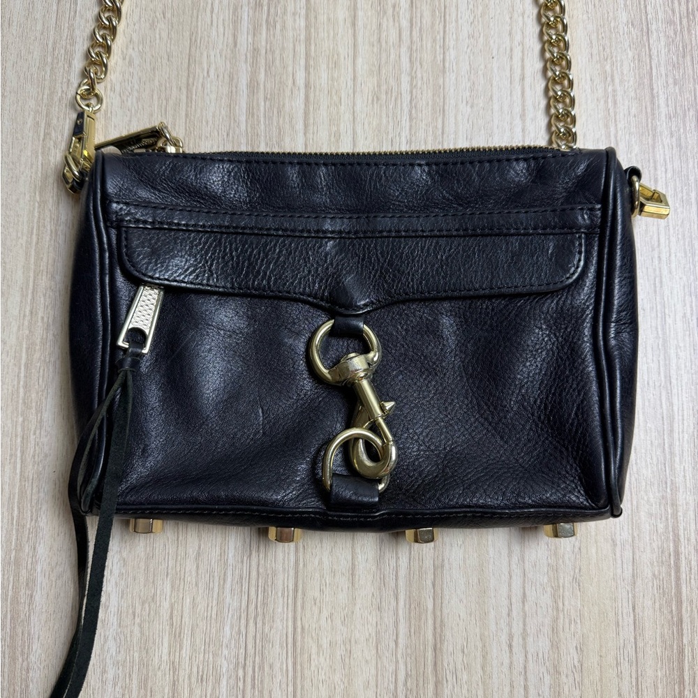 Rebecca Minkoff - Mini MAC Crossbody - Black / Gold Hardware